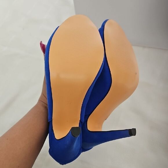 Eric Michael Blue Strappy Heels - Picture 6 of 15